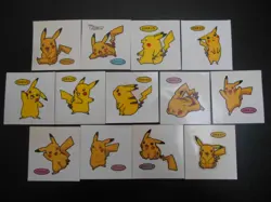 Pokemon Card Daiichi Bread Promo Sticker Pikachu x13 SET #4259 - Image 1