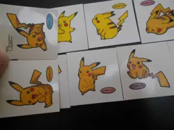 Pokemon Card Daiichi Bread Promo Sticker Pikachu x13 SET #4259 - Image 2