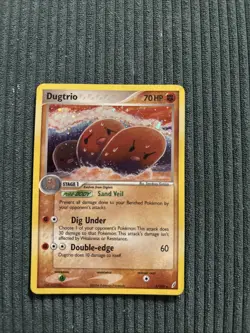 Pokemon Dugtrio EX TCG Crystal Guardians Holo Card 5/100 Rare - Image 1