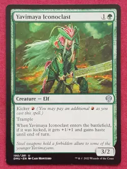 Magic The Gathering DOMINARIA UNITED YAVIMAYA ICONOCLAST green card MTG - Image 1