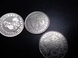 Pokemon Card Meiji Promo Battle Coin Silver x3 Arcanine Growlithe #5689 PLAY - Image 5
