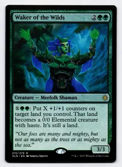 [MISPRINT] Waker of the Wilds [215/279] XLN Rare Non-Foil [MTG Card English] - Image 1