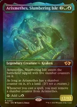 Arixmethes, Slumbering Isle 032 (Foil) (NM) March of the Machine MUL Magic MTG - Image 1