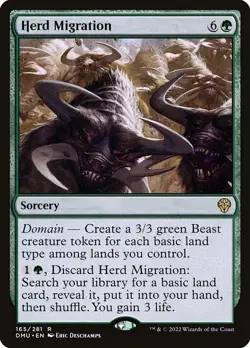 Herd Migration Dominaria United (DMU) NM MTG Non-Foil - Image 1