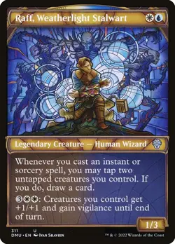 Raff, Weatherlight Stalwart (Showcase) Dominaria United (DMU) NM MTG Non-Foil - Image 1