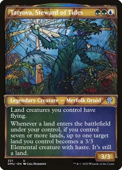 Tatyova, Steward of Tides (Showcase) Dominaria United (DMU) NM MTG Non-Foil - Image 1