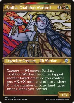 Radha, Coalition Warlord (Showcase) Dominaria United (DMU) NM MTG Non-Foil - Image 1