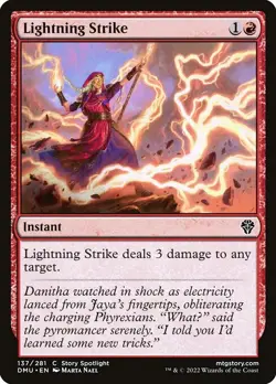 Lightning Strike Dominaria United (DMU) NM MTG Non-Foil - Image 1