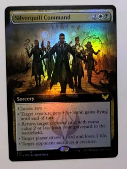 Silverquill Command (Extended Art) Strixhaven: School of Mages Foil - MTG RARE - Image 1