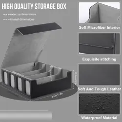 Card Storage Box, 3200+ MTG Deck Box with 12 Colorful Dividers & 4 Supporters,Wi - Image 5