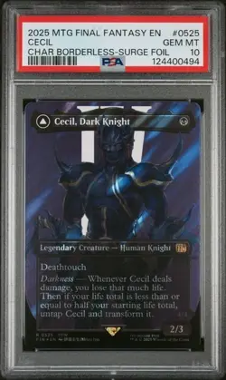 PSA 10 Surge Foil Final Fantasy Cecil Dark Knight Paladin FF4 FF2 MTG - Image 1