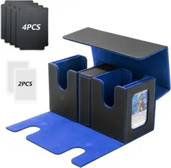 MTG Commander Deck Box, Fits 220+ Double-Sleeved Cards,With 4 Dividers & 2 Comma - Image 1