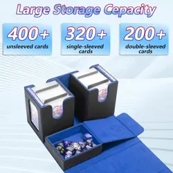 MTG Commander Deck Box, Fits 220+ Double-Sleeved Cards,With 4 Dividers & 2 Comma - Image 2