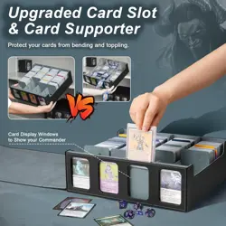 MTG Deck Box for 3000+ Trading Cards, Trading Card Storage Box with 20 Colorful - Image 3