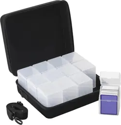 Deck Box with Carrying Case. Deck Boxes for MTG, TCG, Sports Cards.Set Includes - Image 1