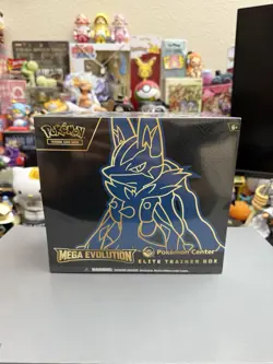 Pokemon TCG Mega Evolution Pokemon Center ETB Lucario NEW SEALED - Image 1