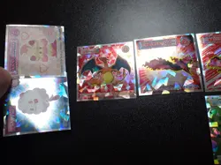 Pokemon Wafer Promo Holo Sticker x9 Charizard Moltres etc #4682 - Image 4