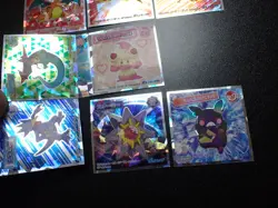 Pokemon Wafer Promo Holo Sticker x9 Charizard Moltres etc #4682 - Image 5