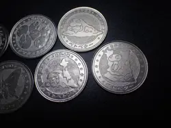 Pokemon Card Meiji Promo Battle Coin x7 Exeggutor Muk etc #5506 - Image 3