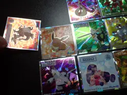 Pokemon Wafer Promo Holo Sticker x9 Charizard Milotic Eevee etc #4684 - Image 2