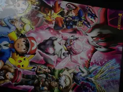 Jumbo Pokemon Card Board 2014 Diancie Movie Mega Charizard Gengar etc #5307 PLAY - Image 4