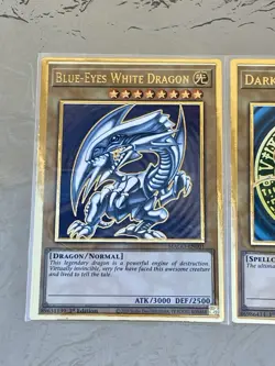 Blue-Eyes White Dragon + Dark Magician + Red-Eyes | MAGO Premium Gold | YuGiOh! - Image 2