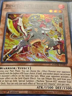 3x Rescue-Ace Impulse | AMDE-EN001 | Super Rares | NM | 1st Edition | YuGiOh! - Image 2