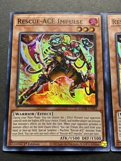 3x Rescue-Ace Impulse | AMDE-EN001 | Super Rares | NM | 1st Edition | YuGiOh! - Image 3