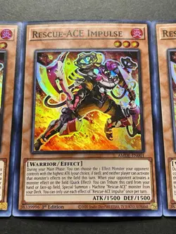 3x Rescue-Ace Impulse | AMDE-EN001 | Super Rares | NM | 1st Edition | YuGiOh! - Image 5