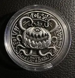 YuGiOh Official YCS Pre-Registration Coin Silver | pumpking | Konami - Image 1