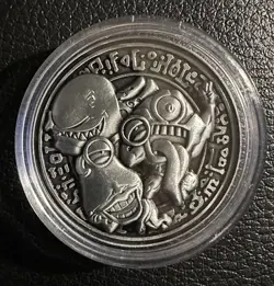 YuGiOh Official YCS Pre-Registration Coin Silver | Ojama Trio | Konami - Image 1