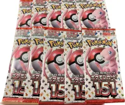 Pokemon Card 151 Scarlet & Violet Booster Pack sv2a Japanese Sealed 10 Packs F/S - Image 1