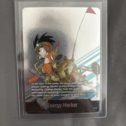 Son Goku E-45 Silver Energy Marker Dragon Ball Manga Booster Card Fusion World - Image 1