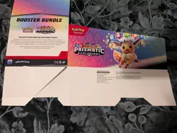 Prismatic Evolutions Booster Bundle Box (EMPTY NO CARDS,SLIGHTLY DAMAGED SEE PIC - Image 3