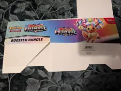 Prismatic Evolutions Booster Bundle Box (EMPTY NO CARDS,SLIGHTLY DAMAGED SEE PIC - Image 4