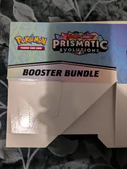Prismatic Evolutions Booster Bundle Box (EMPTY NO CARDS,SLIGHTLY DAMAGED SEE PIC - Image 5