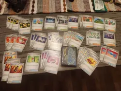 Pokemon TCG Mega Evolution Trainer Support Card Lot Of 47 Plus Lucario Sleeves - Image 1