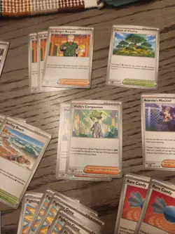 Pokemon TCG Mega Evolution Trainer Support Card Lot Of 47 Plus Lucario Sleeves - Image 3