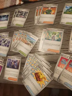 Pokemon TCG Mega Evolution Trainer Support Card Lot Of 47 Plus Lucario Sleeves - Image 4