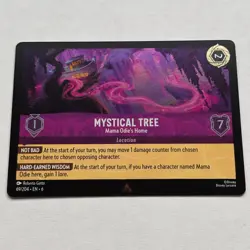 Mystical Tree 69/204 Disney Lorcana Azurite Sea Rare Cold Foil Card NM - Image 1