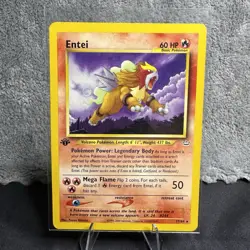Pokemon TCG Entei Neo Revelation Card 17/64 Unlimited Rare LP/NM 1st Edition - Image 1