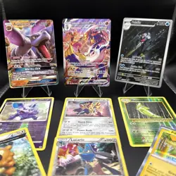 Pokemon TCG 9 Card Lot Mixed Sets - Holo Full Art - Image 1