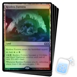 FOIL RESTLESS FORTRESS X4 Wilds Of Eldraine WOE Magic MTG MINT CARD - Image 1