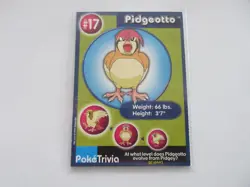 Pidgeotto Burger King Poke Trivia Pokemon Card NM - Image 1
