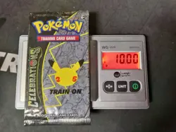 10g Heavy Pokemon 25th Anniversary Celebrations Booster Pack 4 Cards Sealed - Image 1