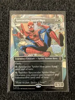 Magic MTG - Spectacular Spider-Man (Borderless) Foil - Marvel's Spider-Man - Image 1
