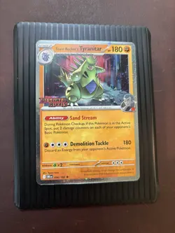 Pokemon TCG - Team Rocket's Tyranitar Stamped Promo 096/182 Destined Rivals NM - Image 2