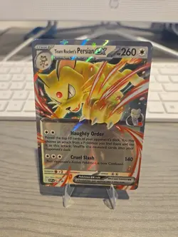 Team Rocket’s Persian ex SVP 218 Destined Rivals Black Star Promo Pokemon TCG - Image 2