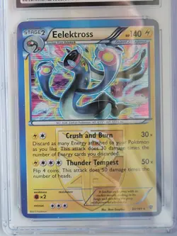 PSA 9 Eelektross Holo #33 2013 Pokemon Black & White Plasma Blast 86137816 - Image 3