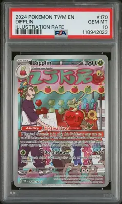POKEMON PSA 10 2024 SV Twilight Masquerade Dipplin 170/167 Illustration Rare - Image 1